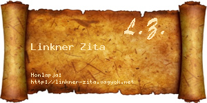Linkner Zita névjegykártya