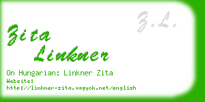 zita linkner business card